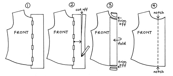 Facing pattern 1 extended facings