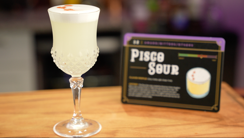 How to make a pisco sour by Cocktail Cards