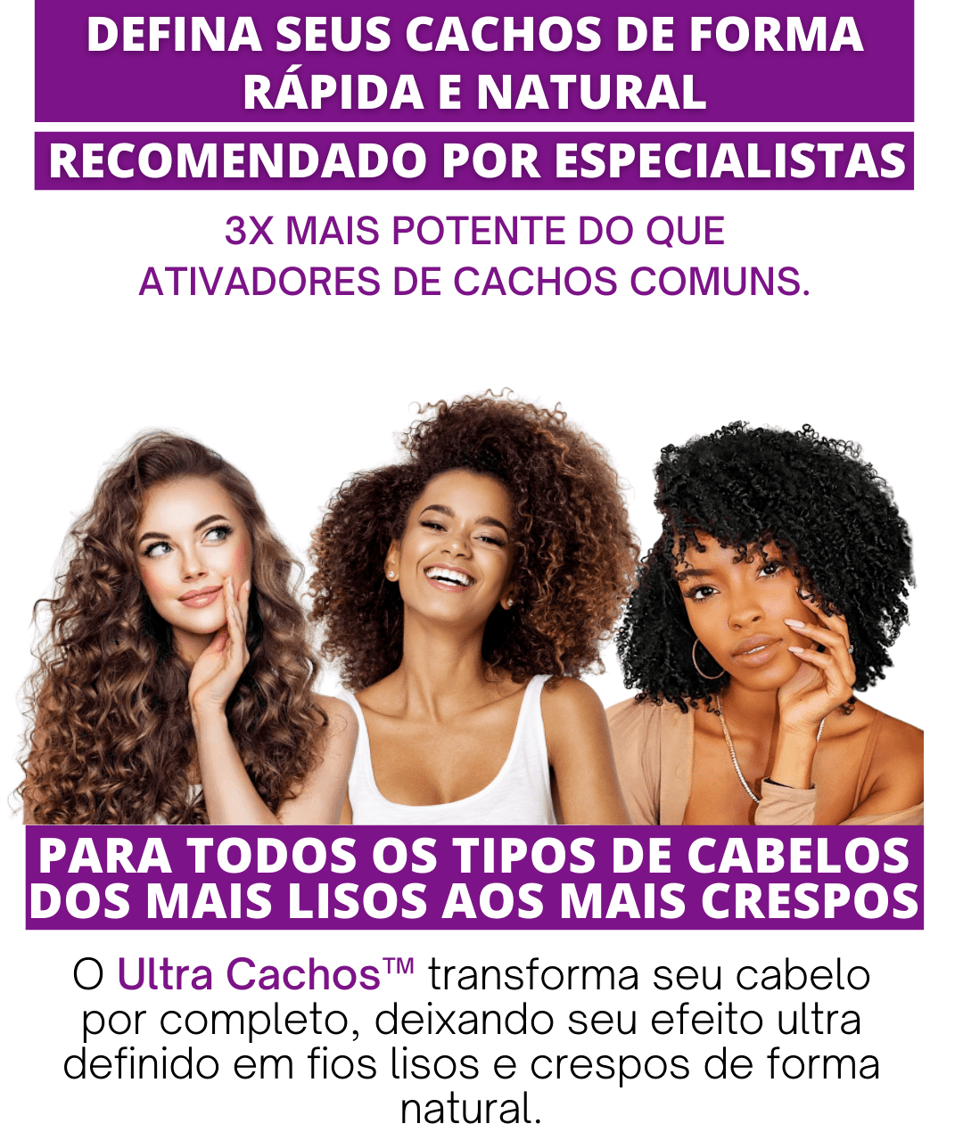 Ultra Cachos Creme Definidor que Define e Hidrata