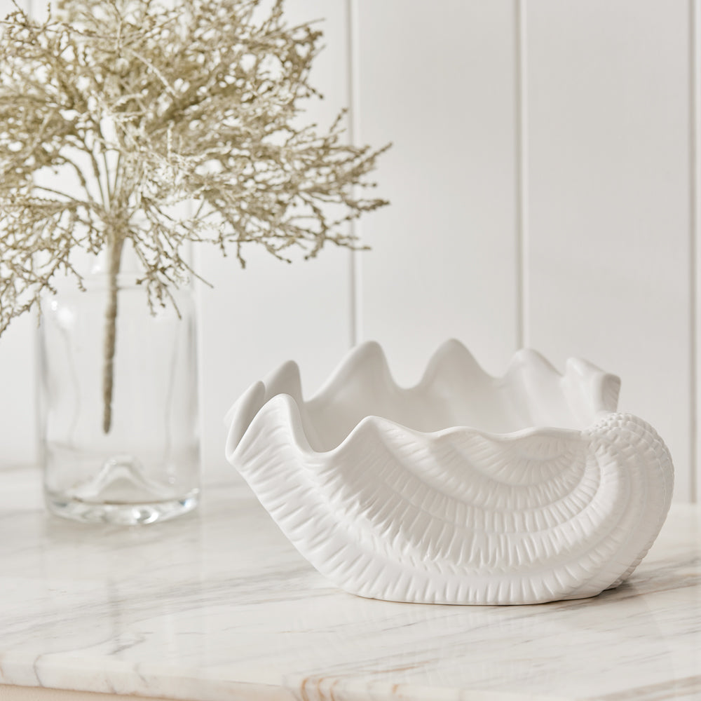 Deborah Hutton Shell Bowl White - House