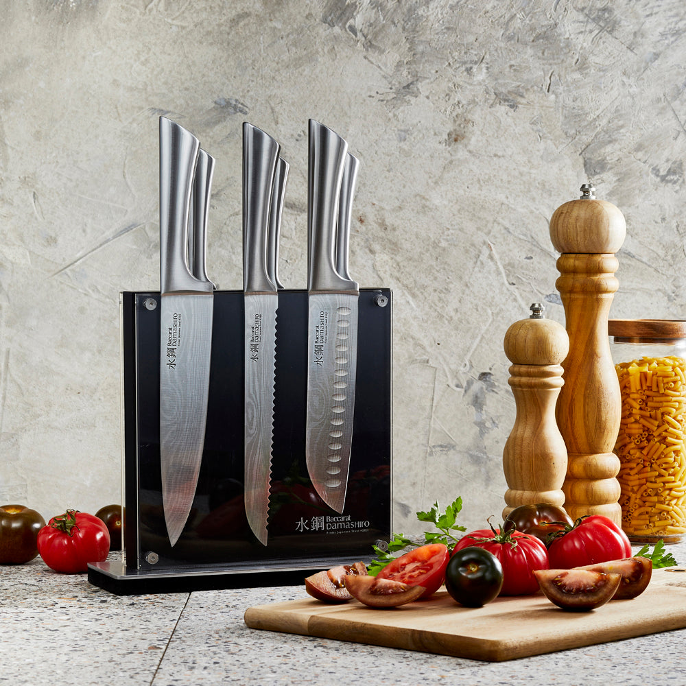 SMEG Stainless Steel Knife Block Set, Furniture & Home Living, Kitchenware  & Tableware, Knives & Chopping Boards on Carousell