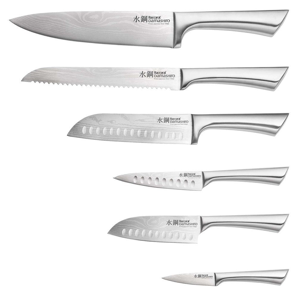 Power A Damashiro 7-Piece Kin Knife Block Set in Stainless Steel