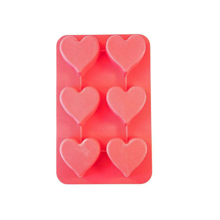 Soffritto Professional Bake Novelty Silicone 6 Cup Cake Pan Heart - House