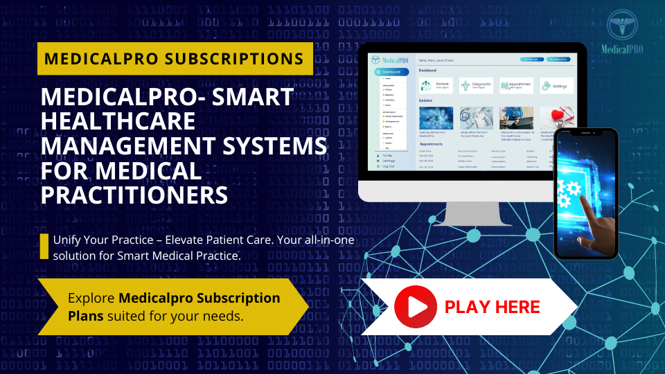 MedicalPro  Healthcare Management System Subscriptions Plan