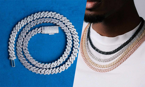 8mm prong cuban link chain