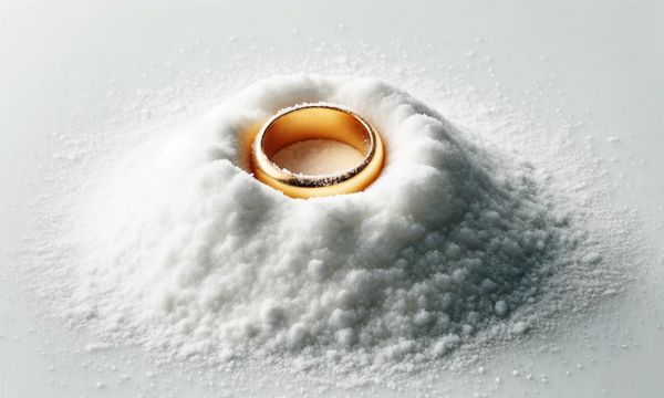 Baking Soda cleaning gold jewelry