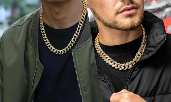 Cuban link chain with a bomber jacket