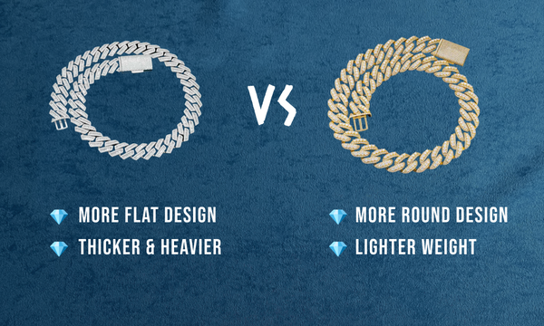 Difference between cuban and miami cuban link chains