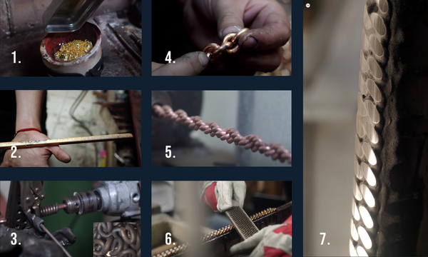 Process of making cuban link chains