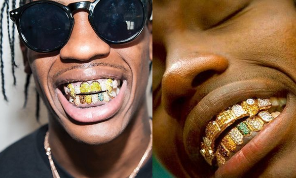 Travis Scott Diamond Rainbow Grillz