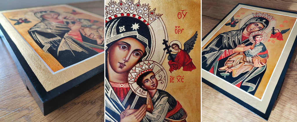 Hand Painted Icon of Our Lady of Perpetual Help