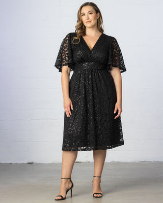 Plus Size Special Occasion Mademoiselle Lace Cocktail Dress