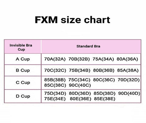Cup Bra Size Guide – FXM LONDON