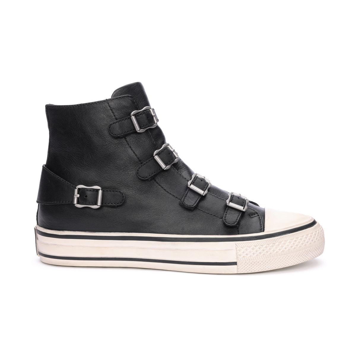 barm tage smøre Virgin Leather High Top Sneakers With Buckles | ASH