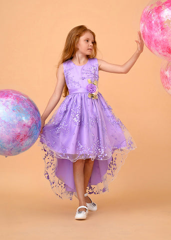 violeta bērnu kleita
