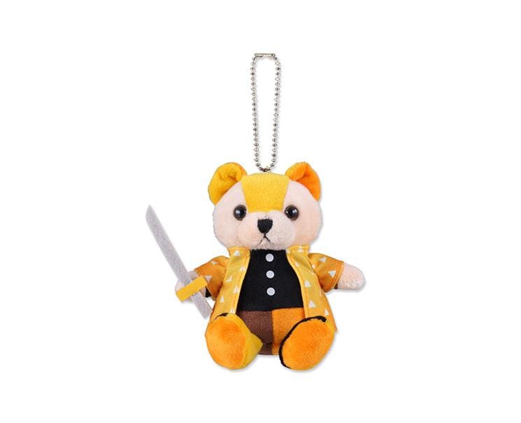 Demon Slayer Keychain Bear Plush: Zenitsu Agatsuma