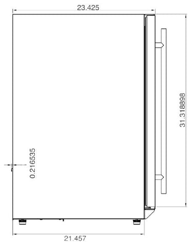 15 inch Outdoor Rated Wine Cooler Specs