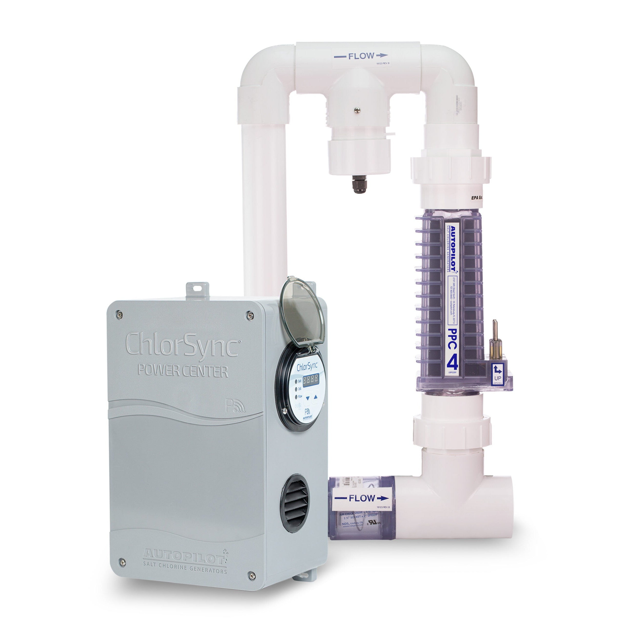 Autopilot ChlorSync Gen II with PPM4 Manifold CPB0004A Salt Chlorine Generator