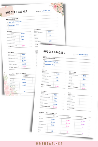 to Stop Living Paycheck to Paycheck Using Monthly Budget Printables