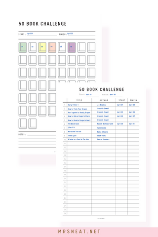 Unlock the Magic of Reading with Book Challenge Printables