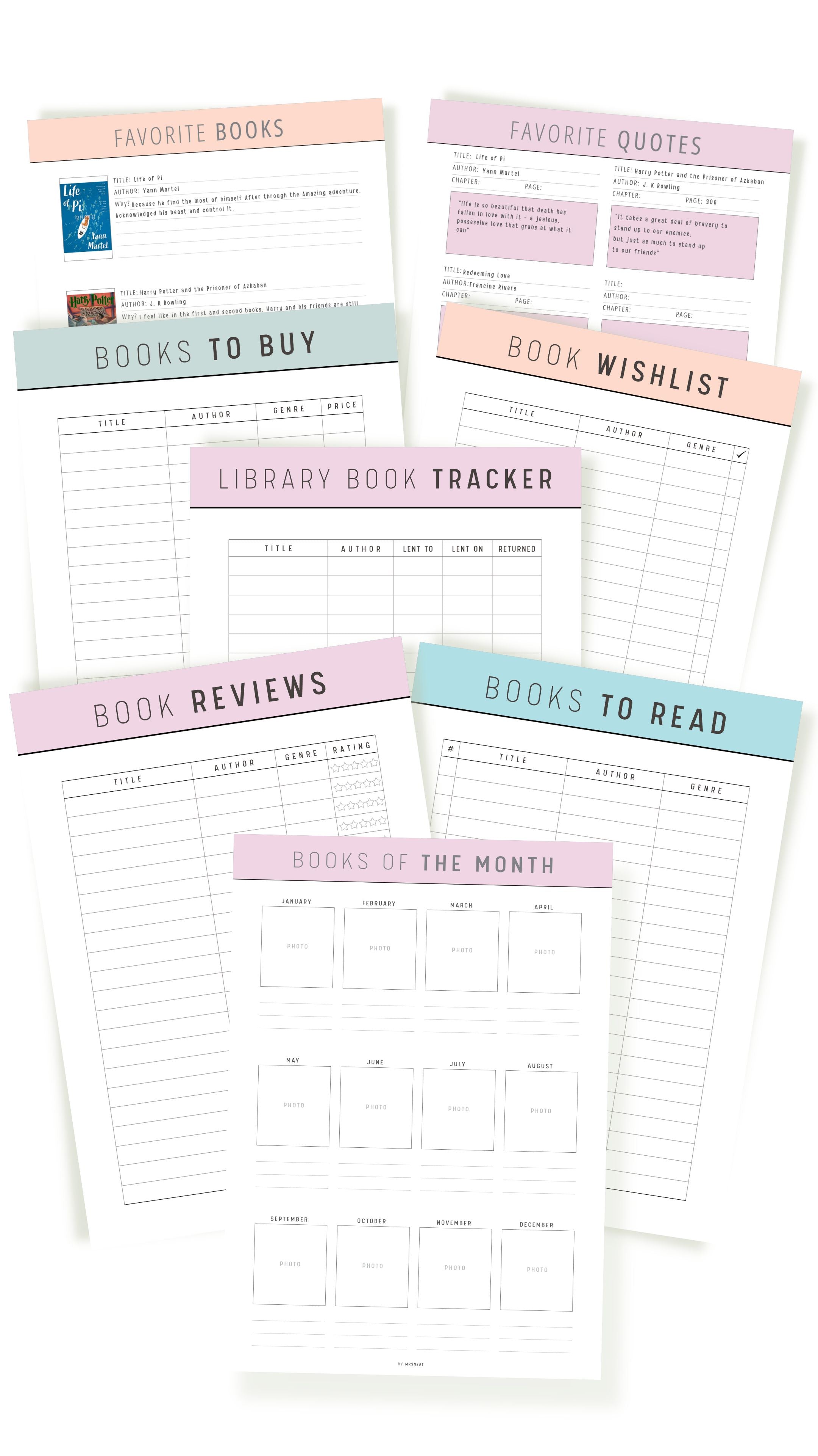 Ultimate Reading Journal Bundle