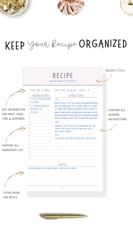 Recipe Page Planner
