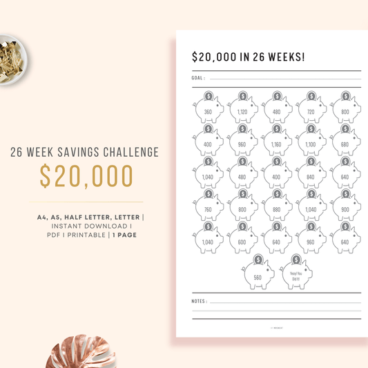 50K SAVINGS CHALLENGE In 1 Year, Money Saving Challenge, Savings Plan, Save  Money, 52 Week Challenge, 50K Savings, A4, US Letter -  Portugal