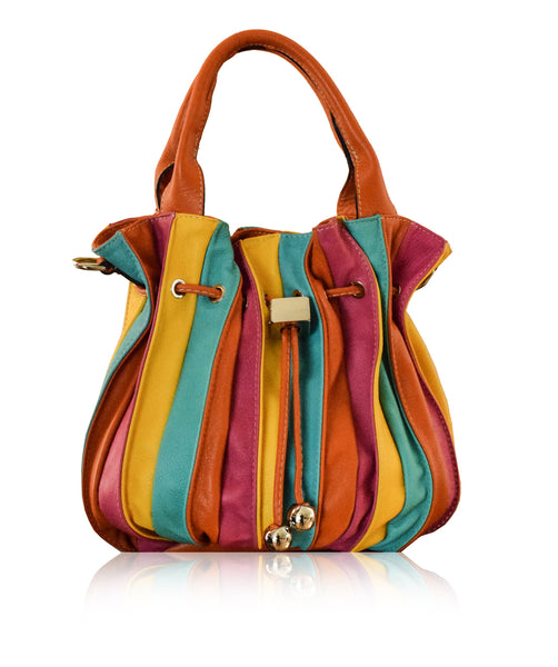 TOSCANA Multi Colour Soft Leather Tote Bag | Shoulder Bag | Florence ...