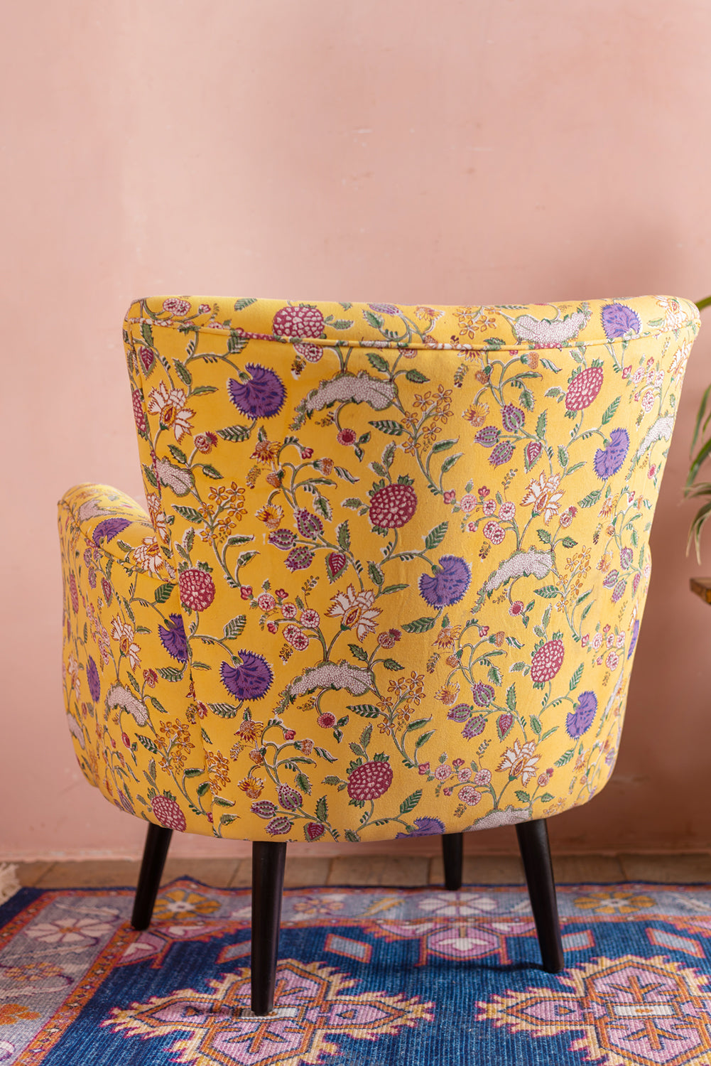 yellow floral chairs