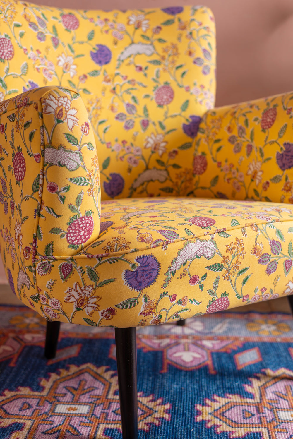 floral chair fabric