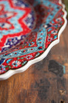 Red Hand Painted Turkish Plate