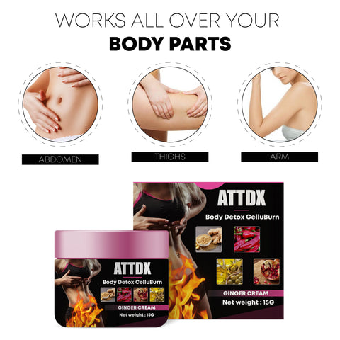 ATTDX BodyDetox CelluBurn GingerCream