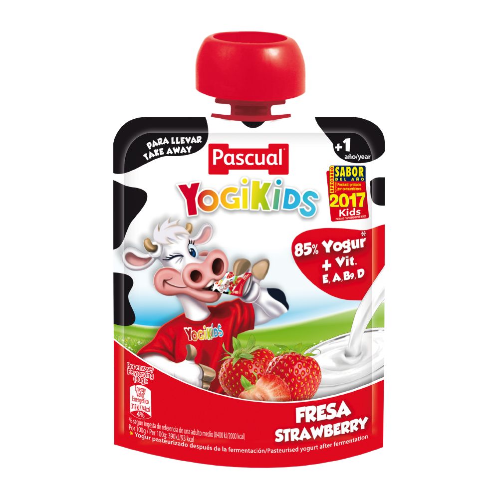 Yogikids Yogurt Strawberry - Banana Pouch 80g – Euromercato