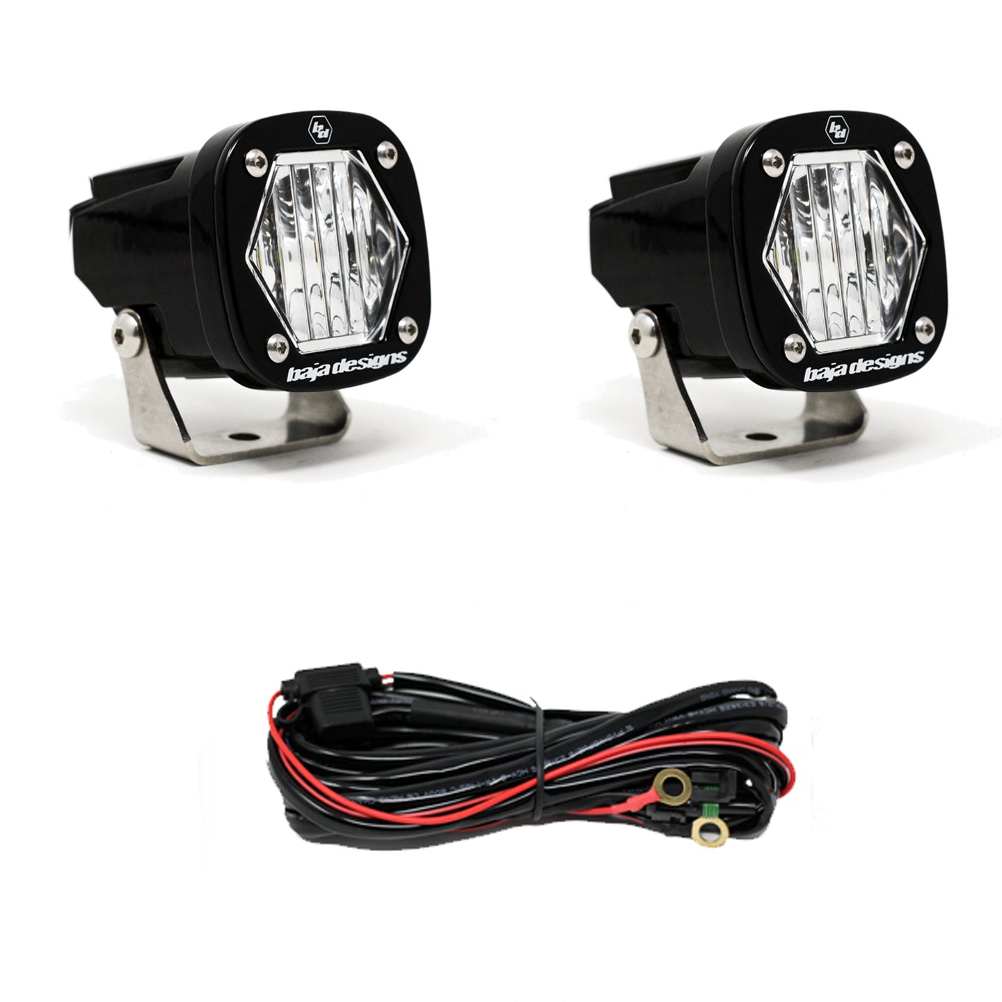 Baja Designs - 387805 - S1 Black LED Auxiliary Light Pod Pair (Universal)