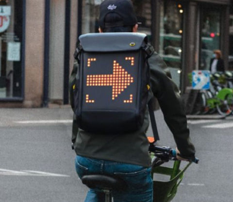 LED backpack for cycling 