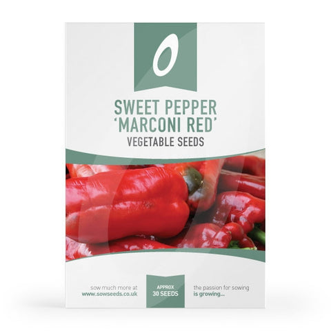 Sweet Pepper Marconi Red Seeds 