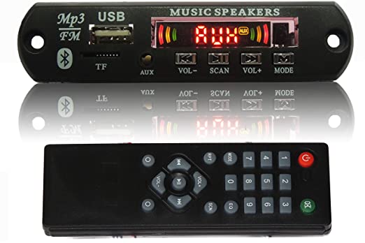 Bluetooth MP3 Player Amplifier Panel LED 5V Audio Module Support Bluetooth  FM Radio USB TF AUX Remote – SmartEshop