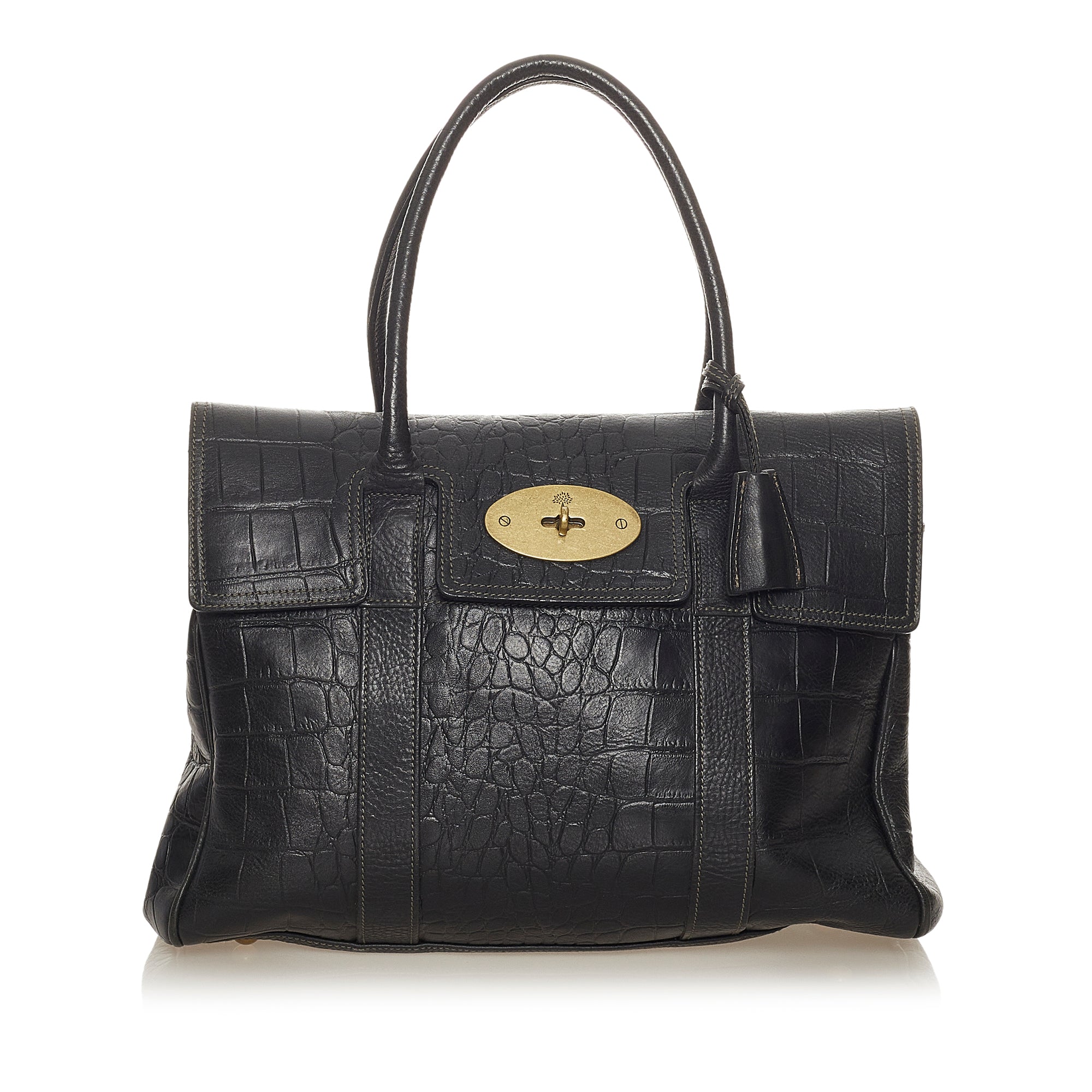 Mulberry Black Bayswater Leather Tote Bag