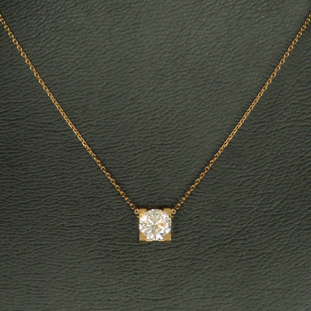 cartier one diamond necklace