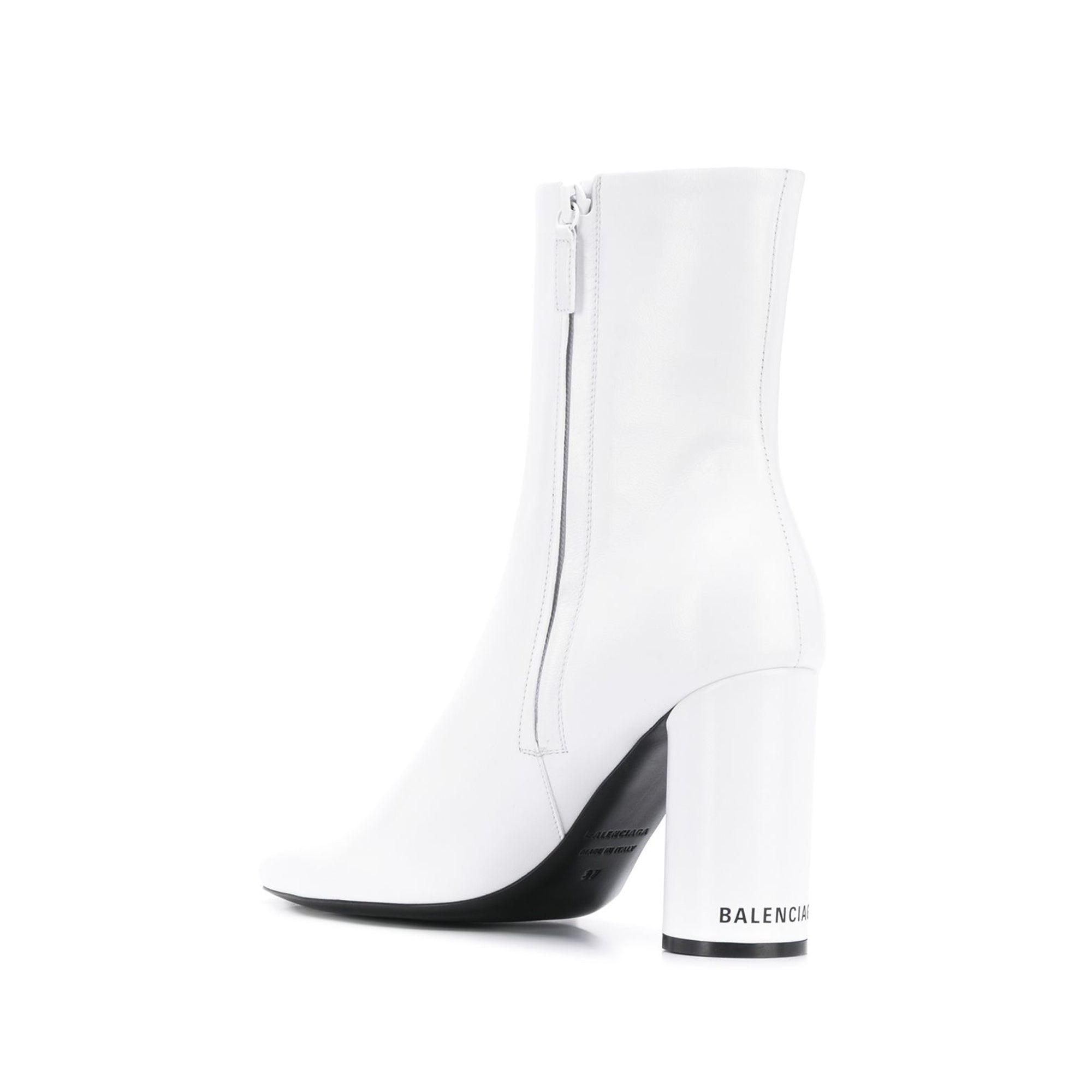 balenciaga white ankle boots