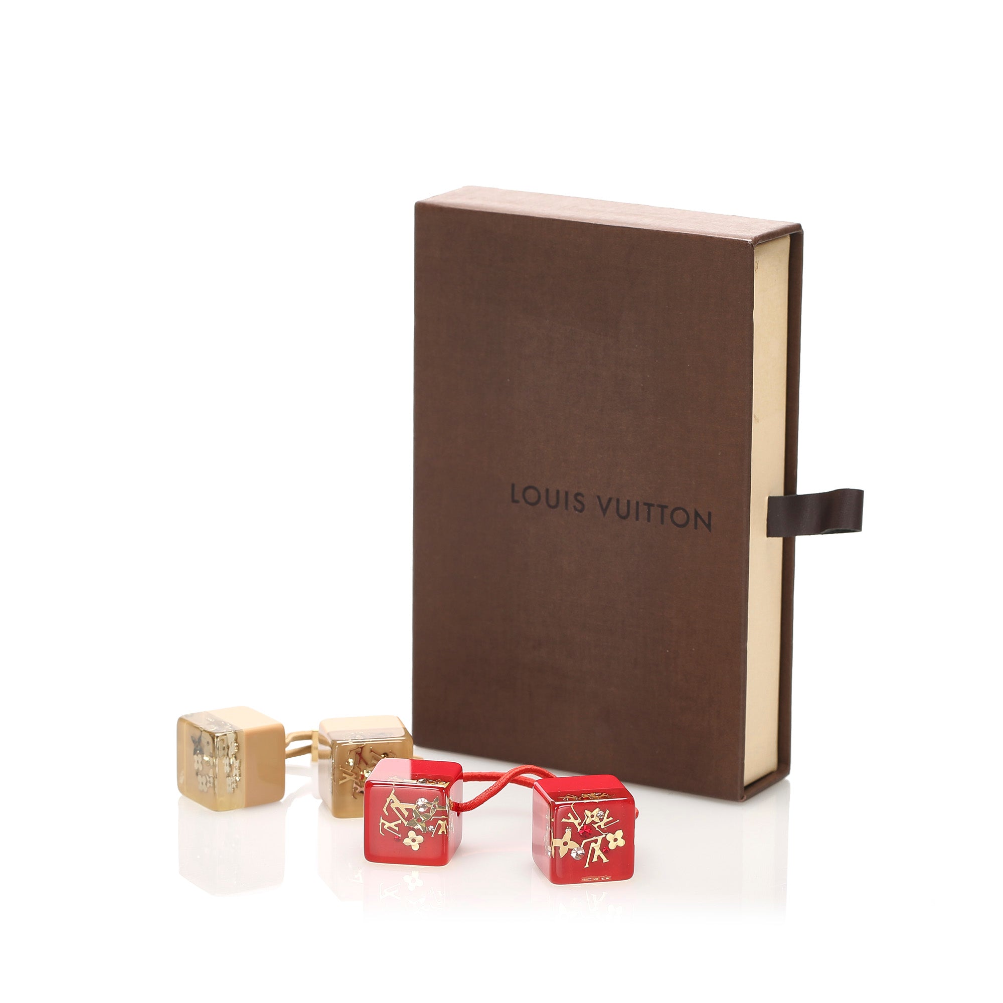Louis Vuitton Red Inclusion Hair Cubes