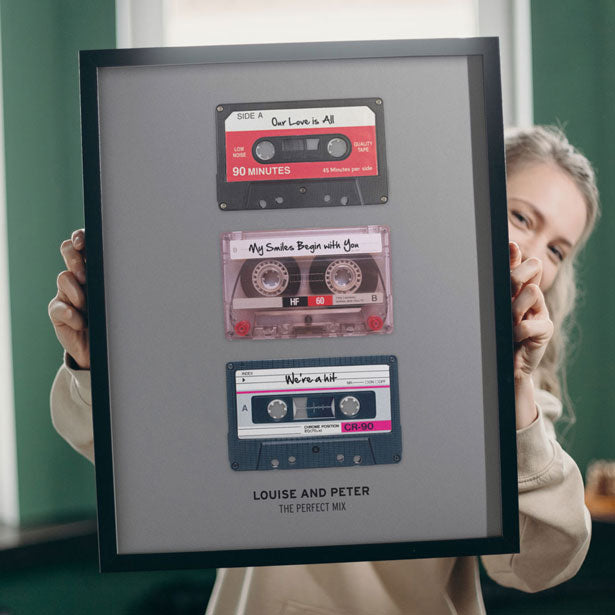 personalize your own mixtape tape collection poster