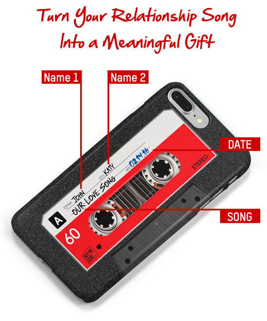 Cassette Tape Black - Custom - Phone Case