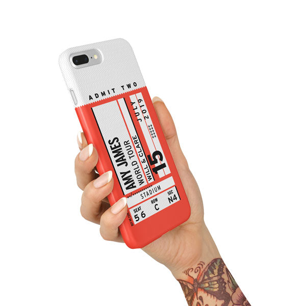 Personalize Concert Ticket Phone Case