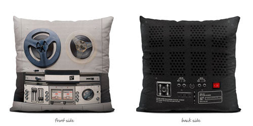 Reel to Reel Vintage Throw Pillow