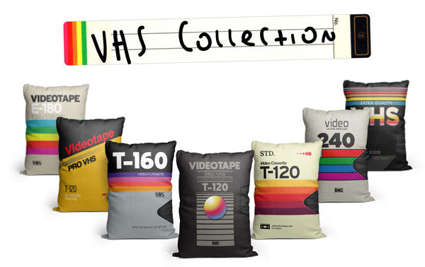 VHS Throw Pillow Collection