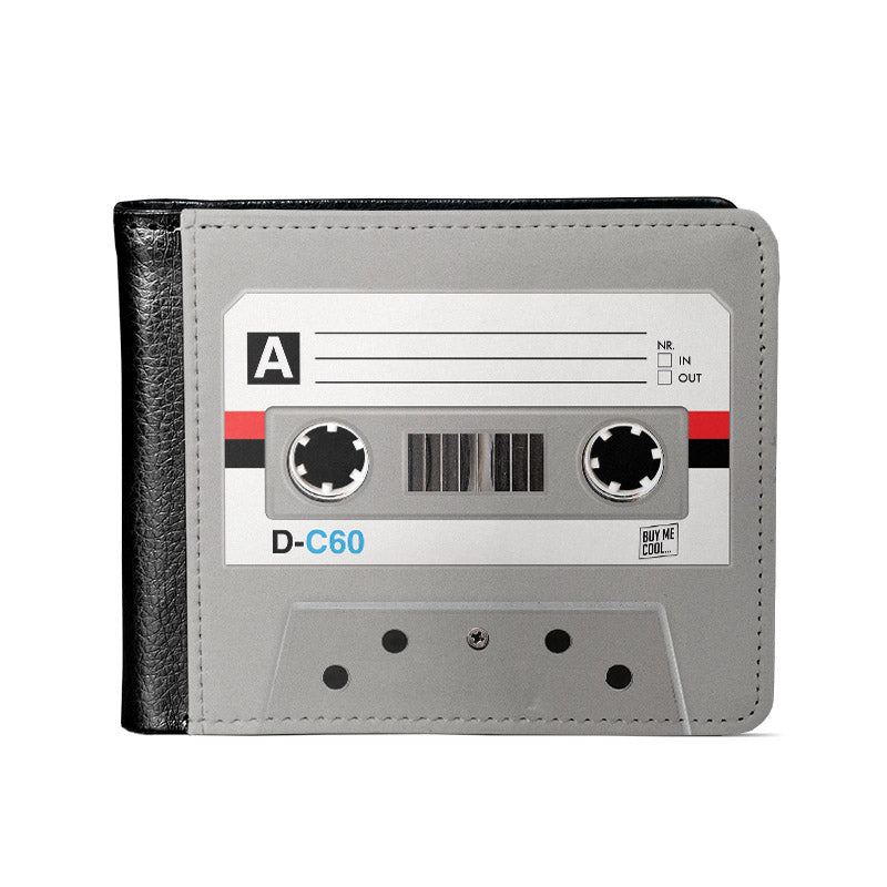 Cassette Tape Grey - Men's Wallet - buymecool product image