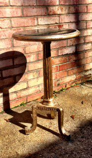 Scroll Accent Table with Mirror Top