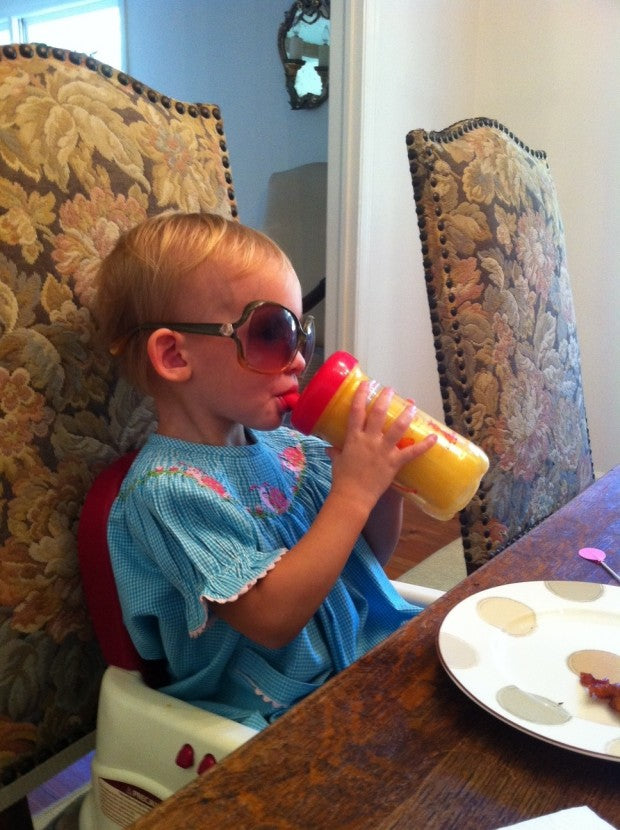 breakfast in sunglasses