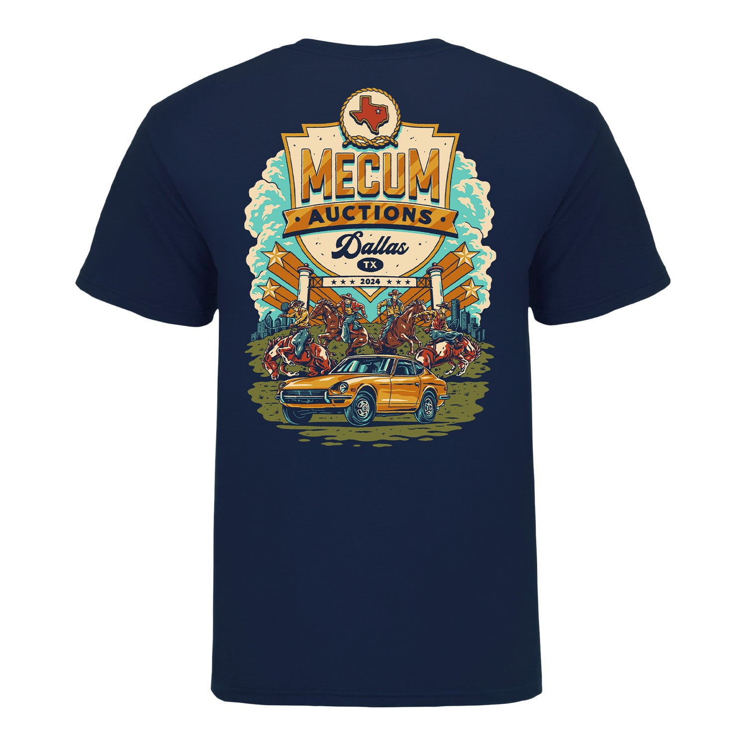 Mecum Auction Navy Dallas Event T-Shirt - Mecum Auctions product image